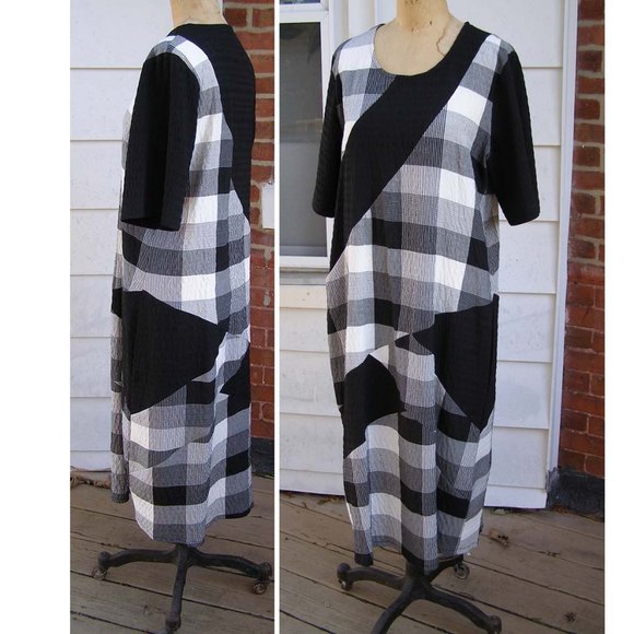 NEW Plus size 1X Parmo & Sinyorita Plaid Dress - Picture 2 of 7